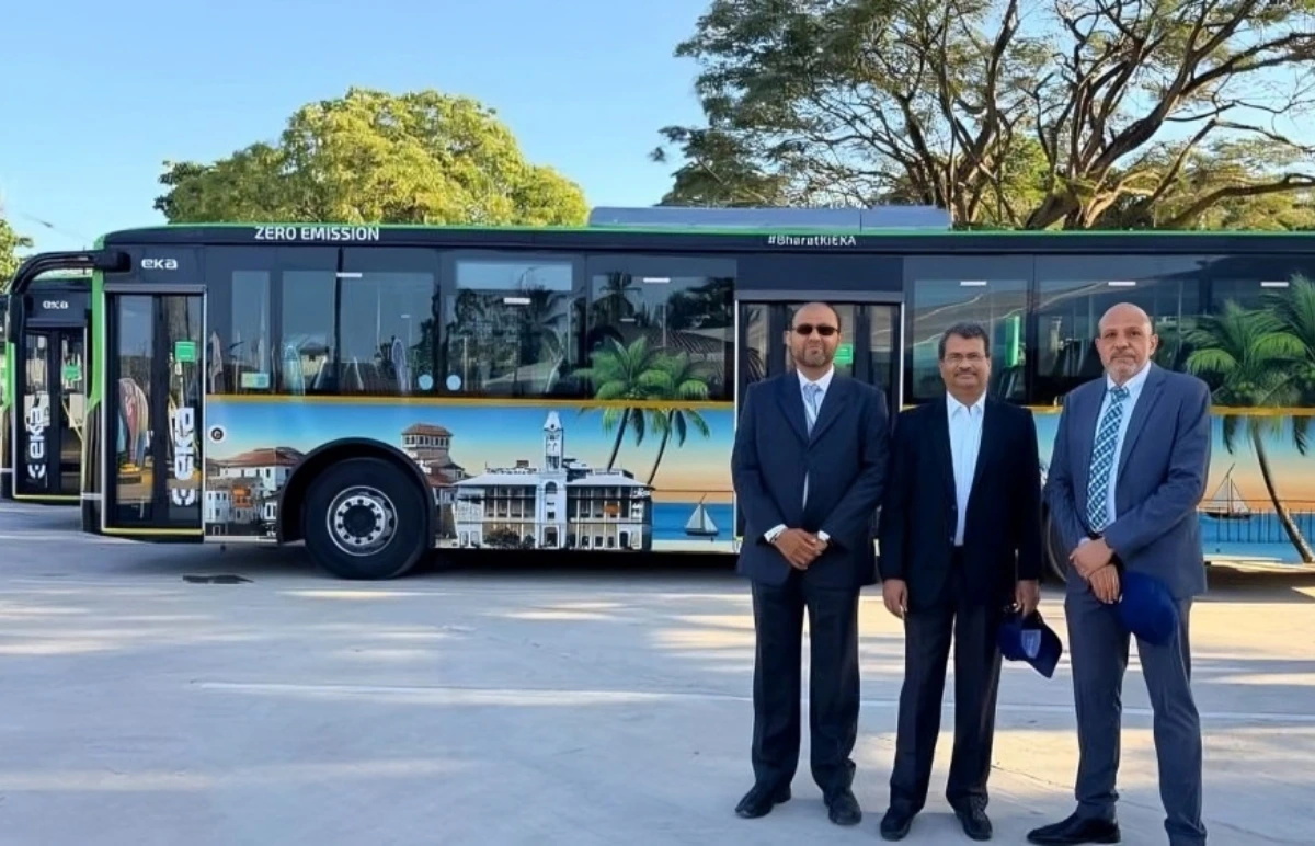 EKA Mobility launches 15 electric buses in Zanzibar